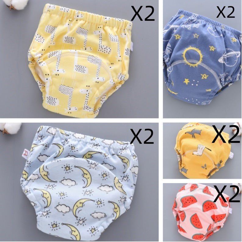 Baby Training Pants - Washable 6-layer Gauze Diaper Cover