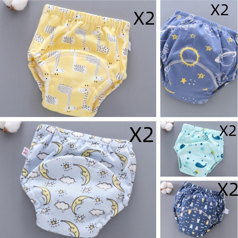 Baby Training Pants - Washable 6-layer Gauze Diaper Cover