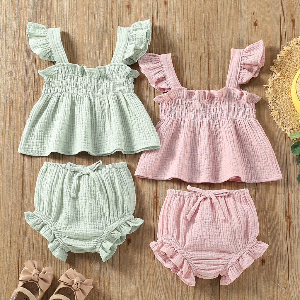 Girls' Sling Top and Pants Suit