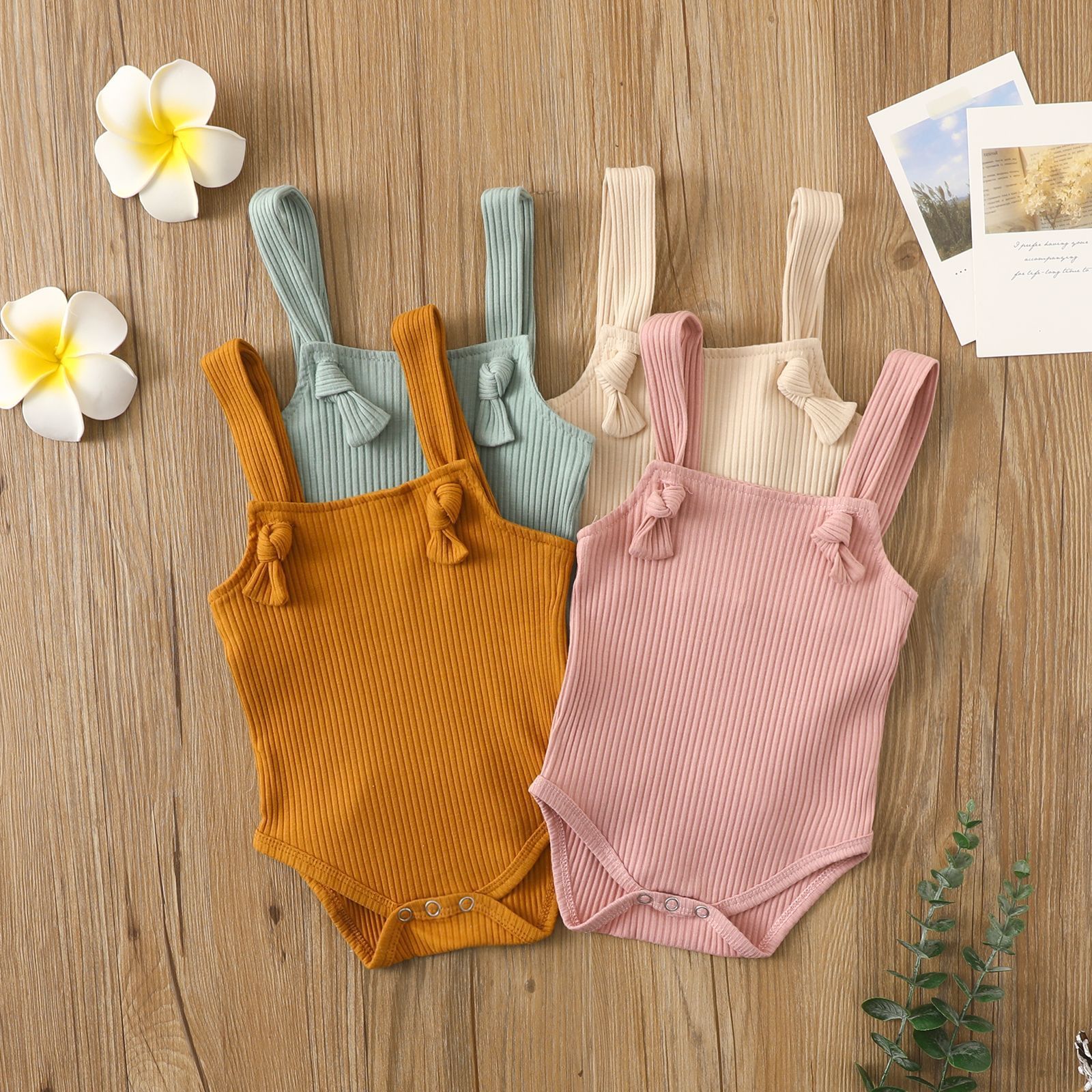 Cotton Pit Strap Romper