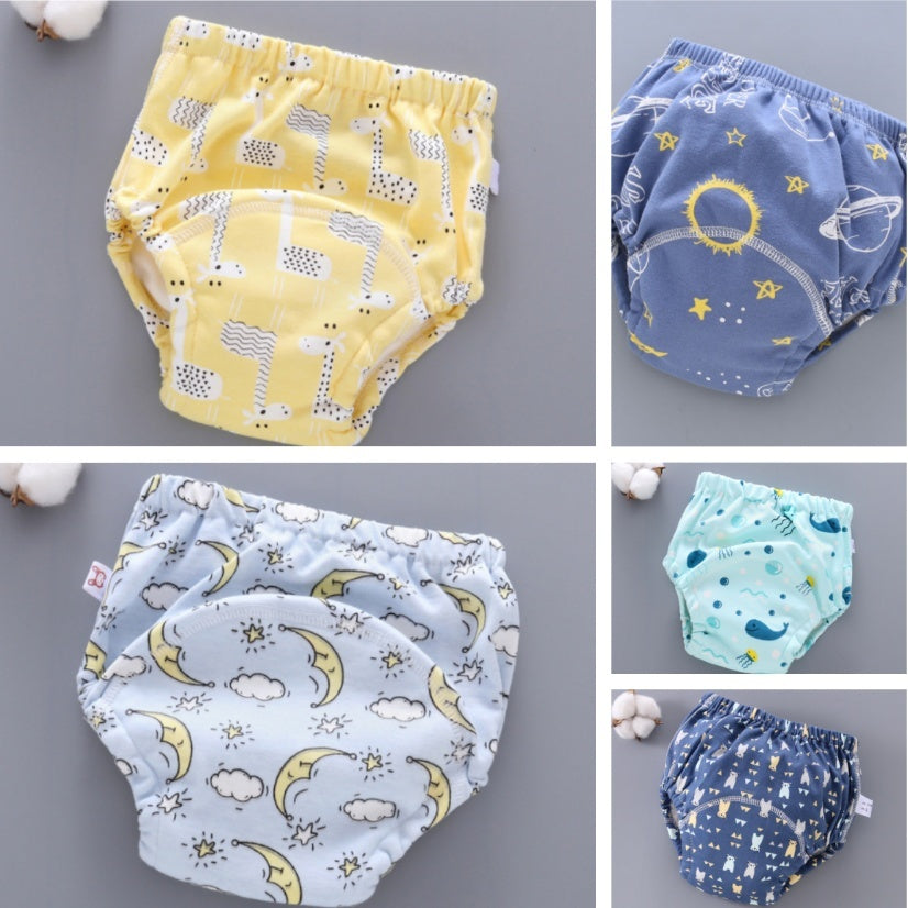 Baby Training Pants - Washable 6-layer Gauze Diaper Cover