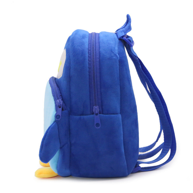 Plush Cartoon Penguin Kids Backpack