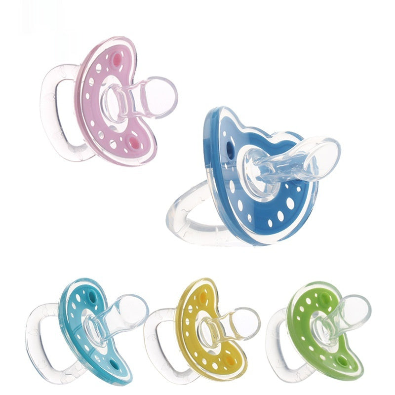 Gel Pacifier Two-color Liquid Silicone Sleep Comfort Baby Pacifier Baby
