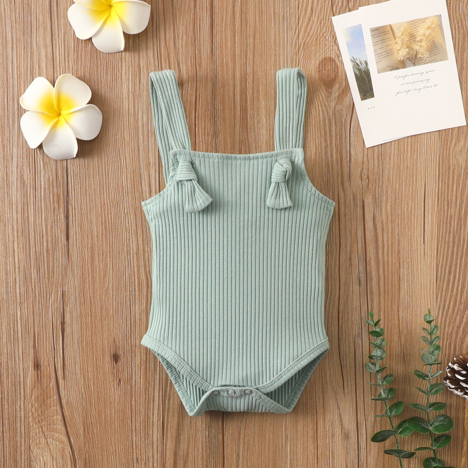 Cotton Pit Strap Romper