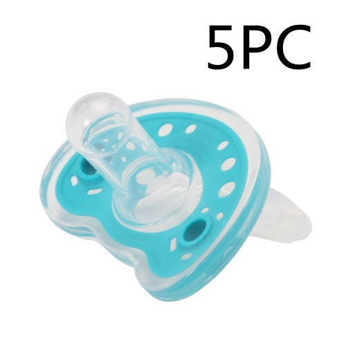 Gel Pacifier Two-color Liquid Silicone Sleep Comfort Baby Pacifier Baby