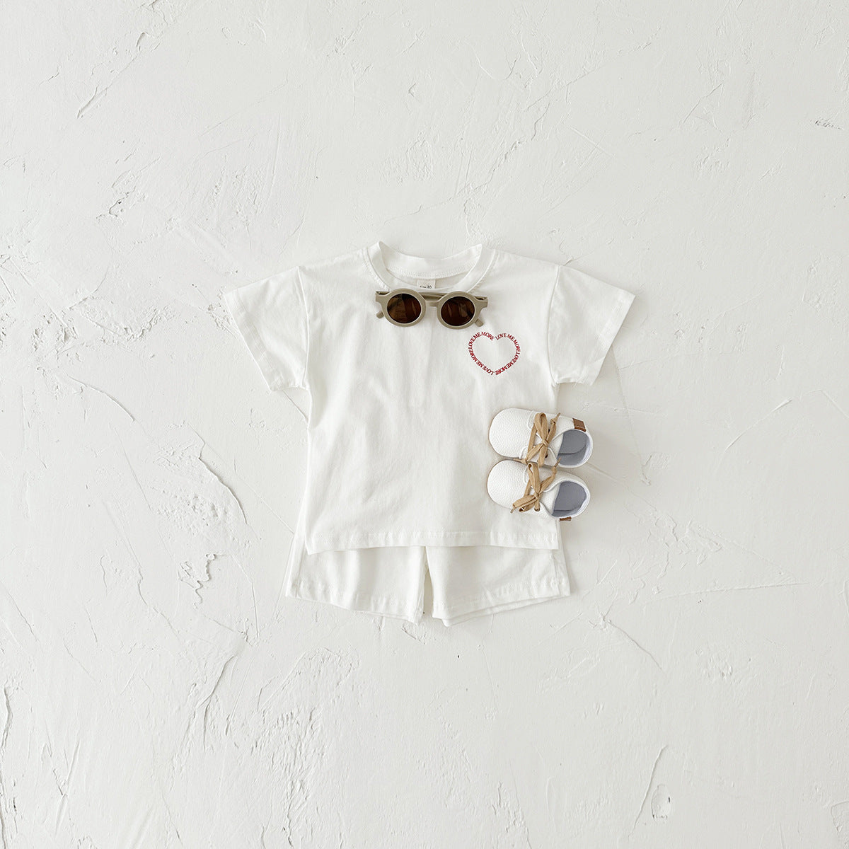 Heart Print Two-piece Set