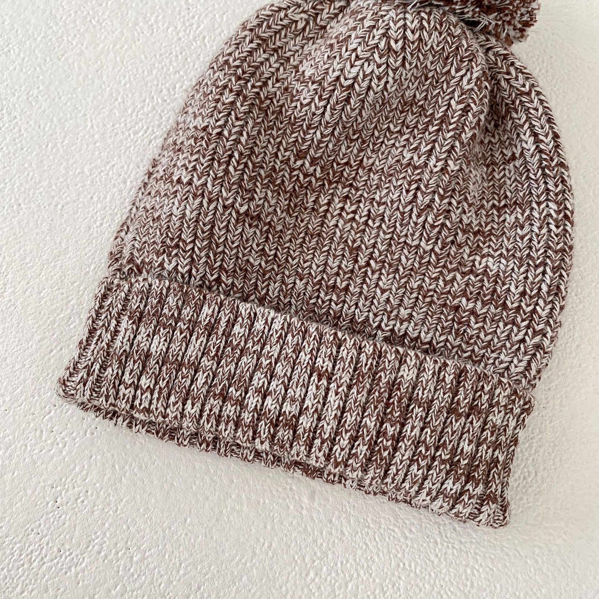 Thick Needle Knitted Hat 3-piece Set