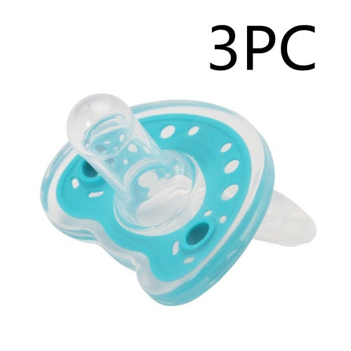 Gel Pacifier Two-color Liquid Silicone Sleep Comfort Baby Pacifier Baby