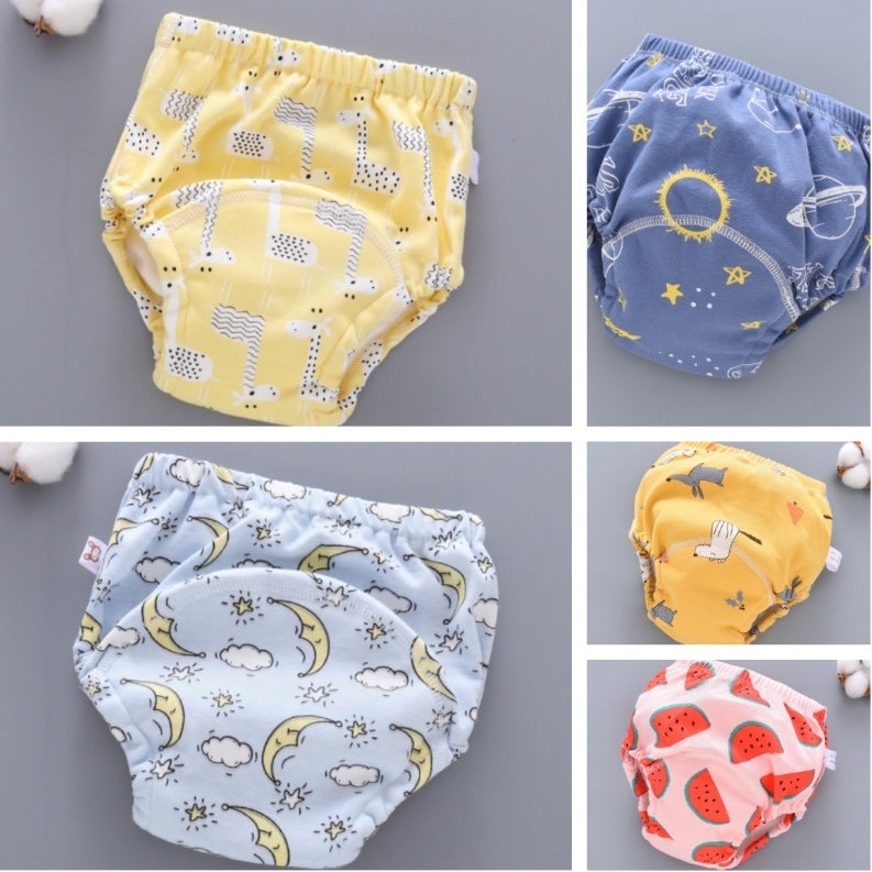Baby Training Pants - Washable 6-layer Gauze Diaper Cover