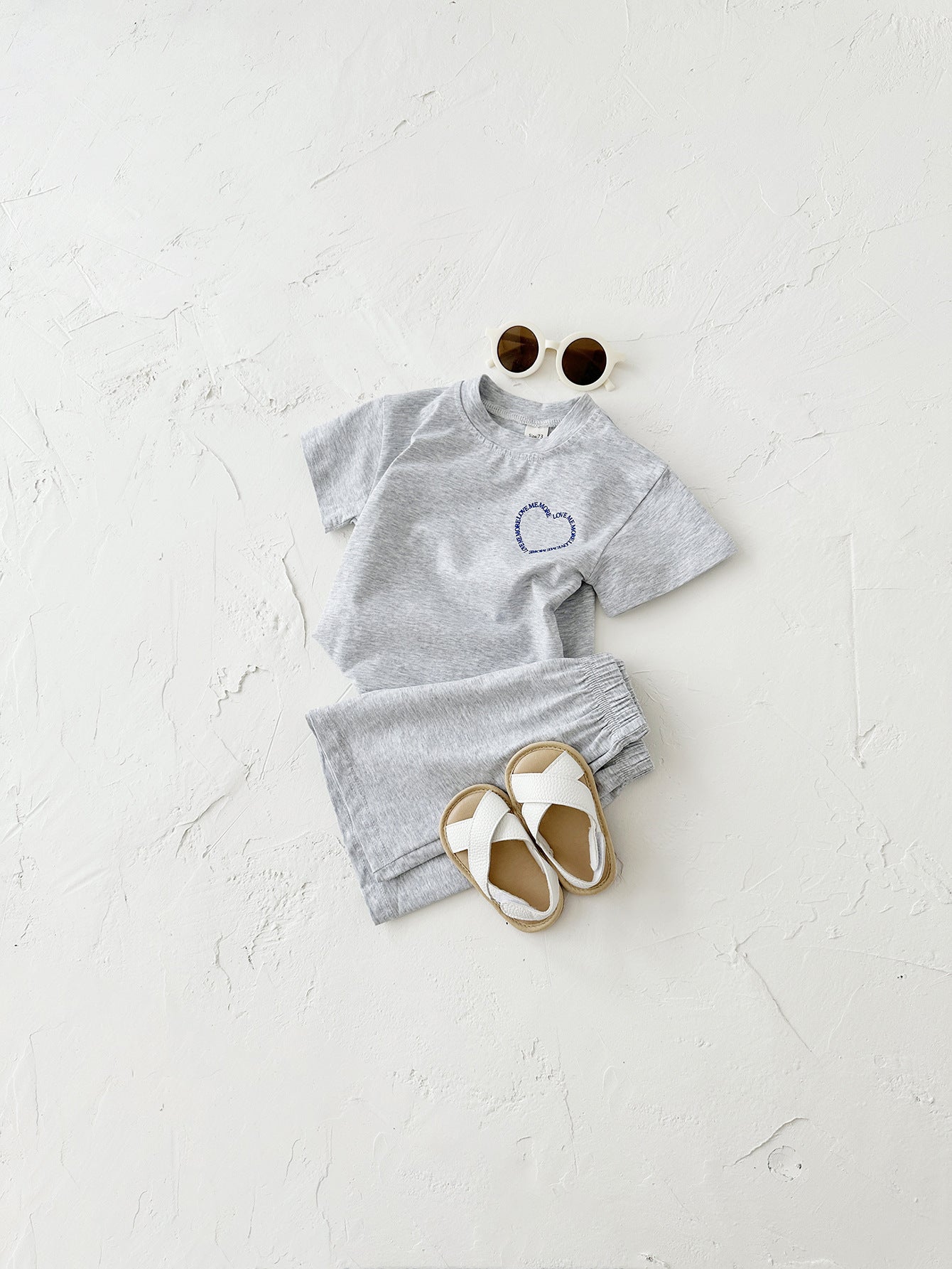 Heart Print Two-piece Set