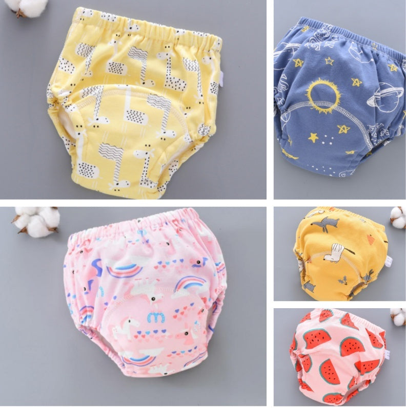 Baby Training Pants - Washable 6-layer Gauze Diaper Cover