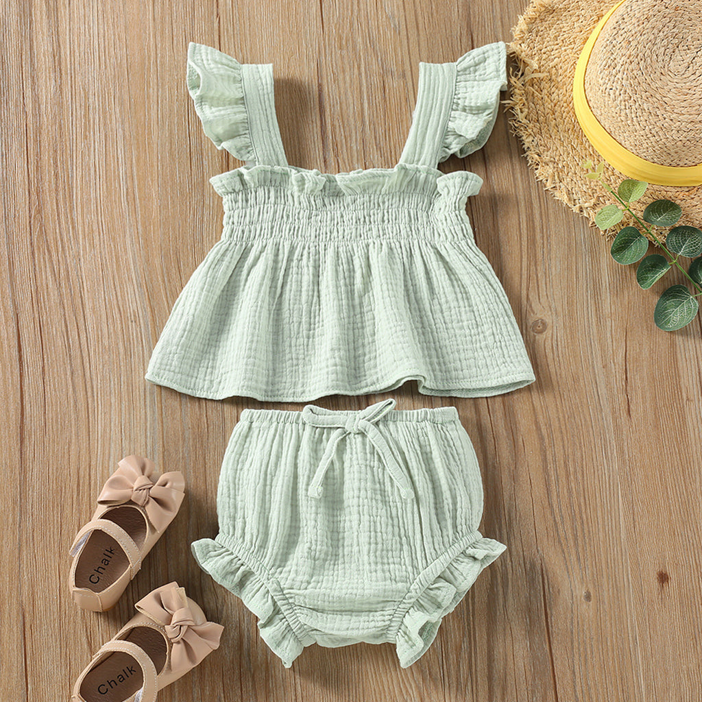 Girls' Sling Top and Pants Suit