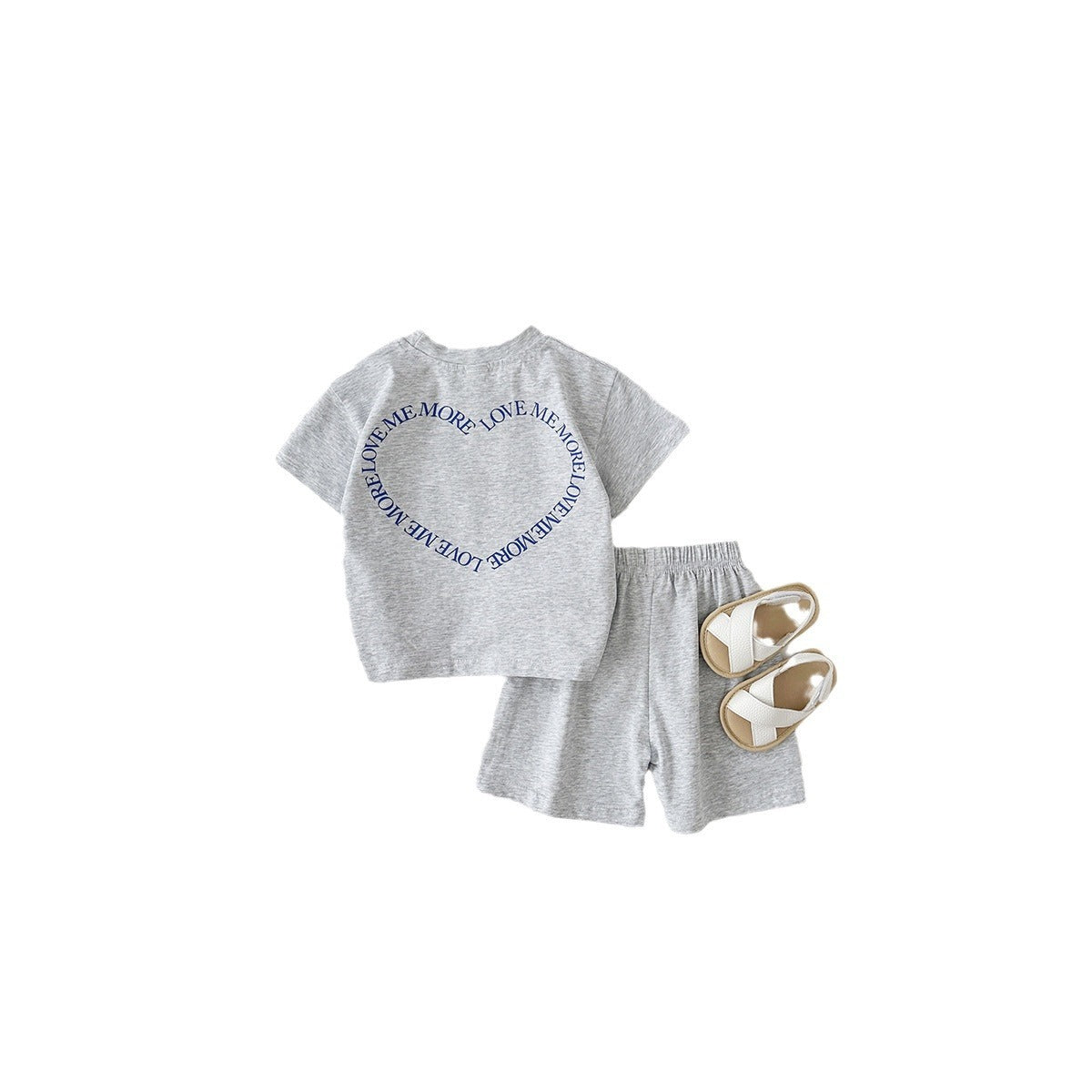 Heart Print Two-piece Set