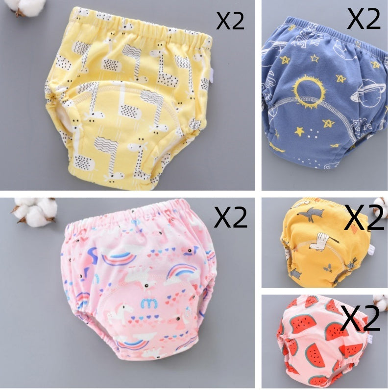 Baby Training Pants - Washable 6-layer Gauze Diaper Cover