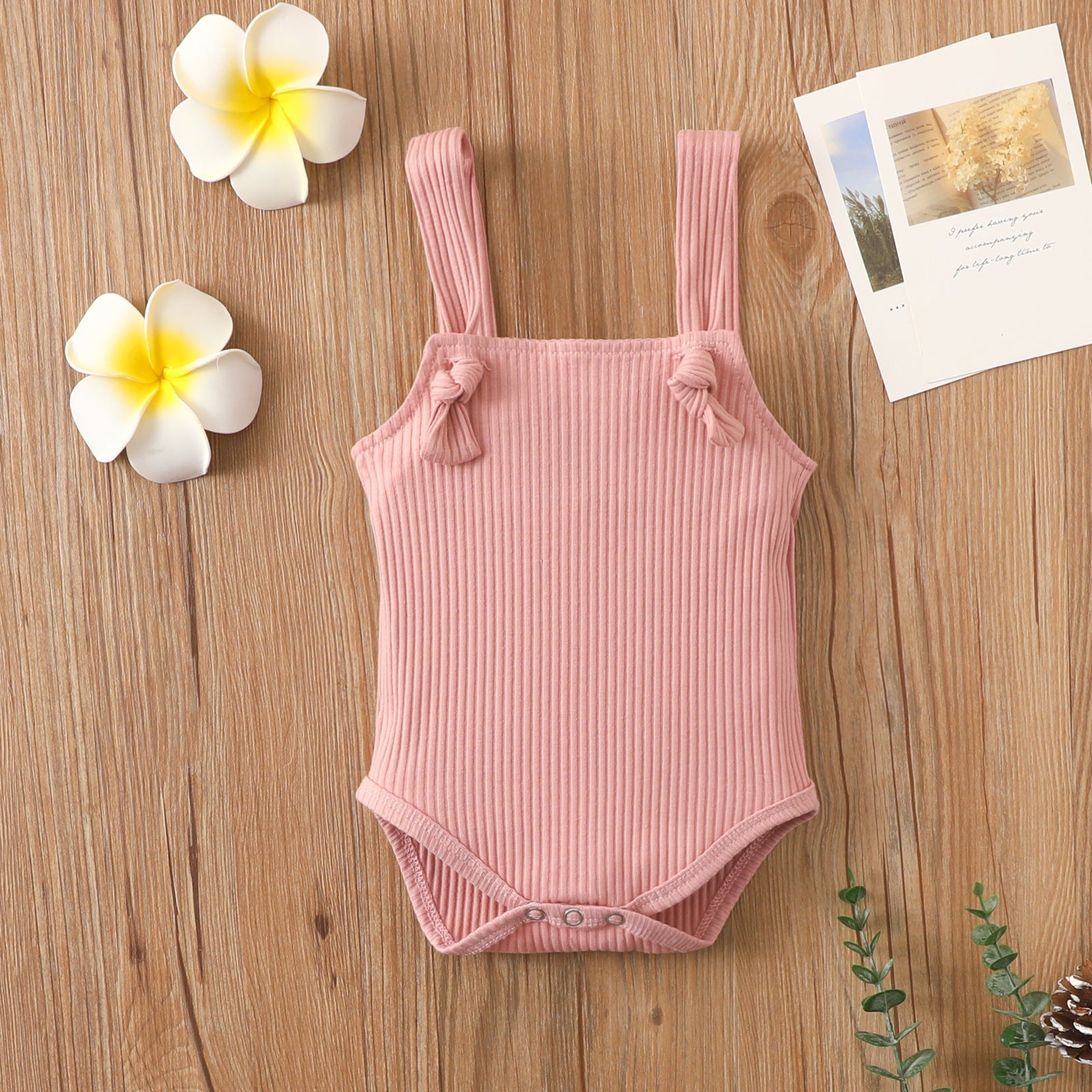 Cotton Pit Strap Romper