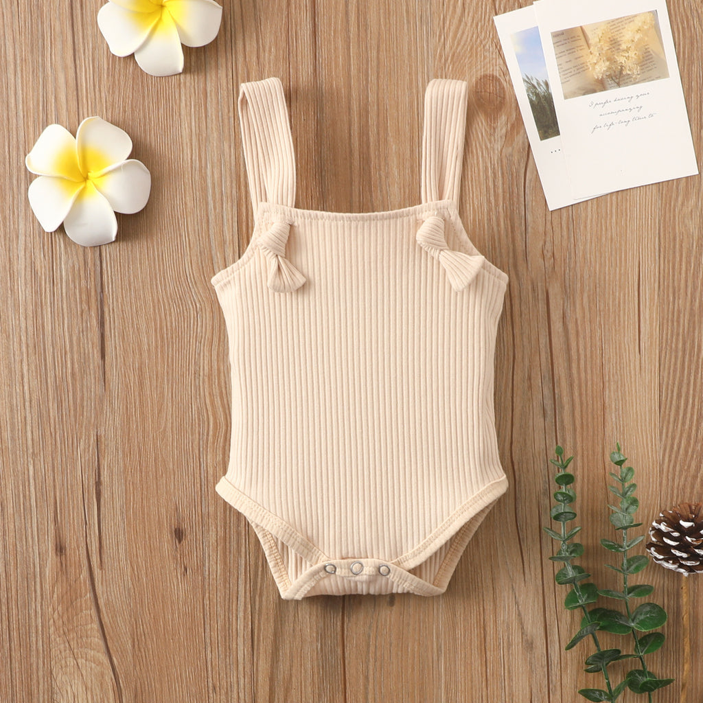 Cotton Pit Strap Romper