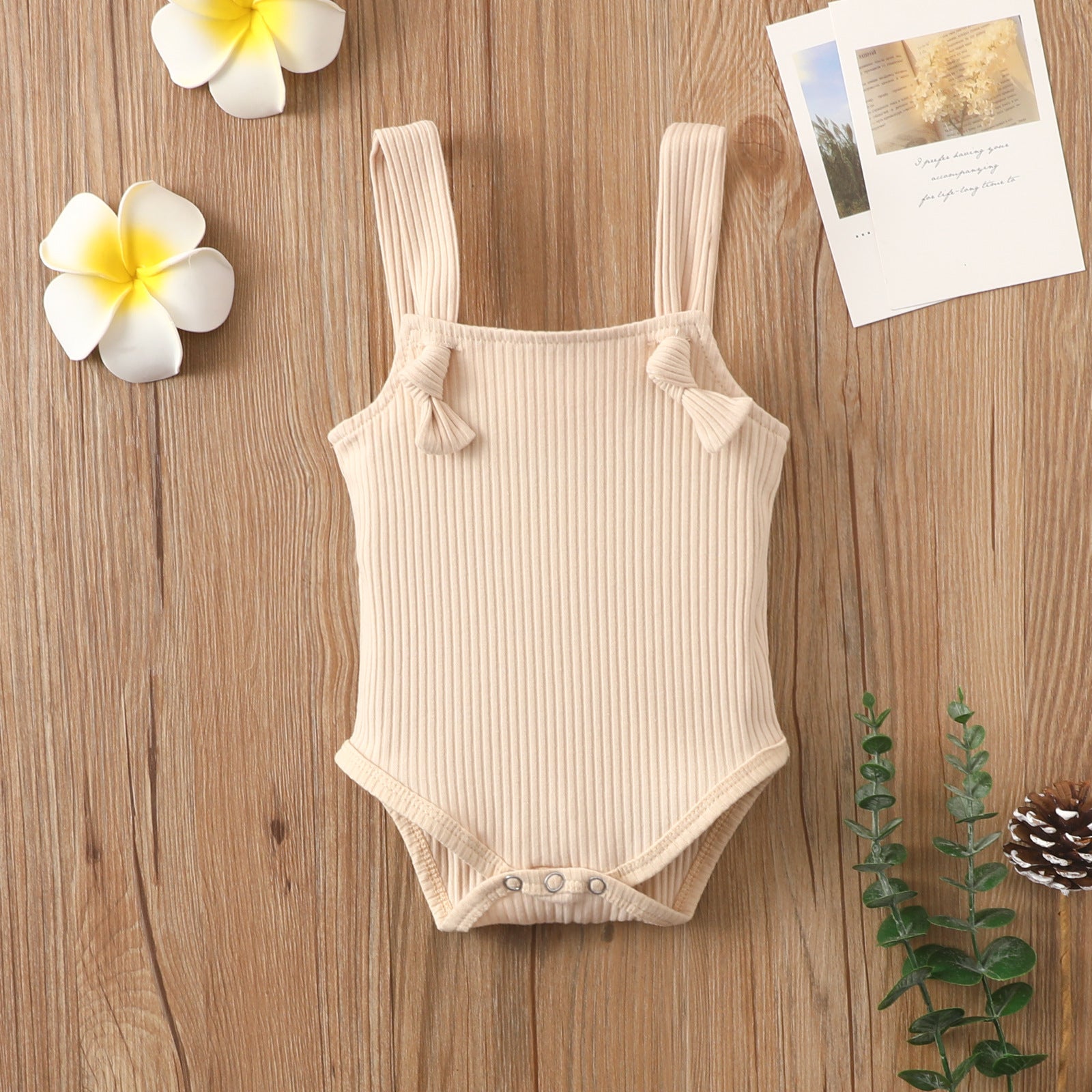 Cotton Pit Strap Romper