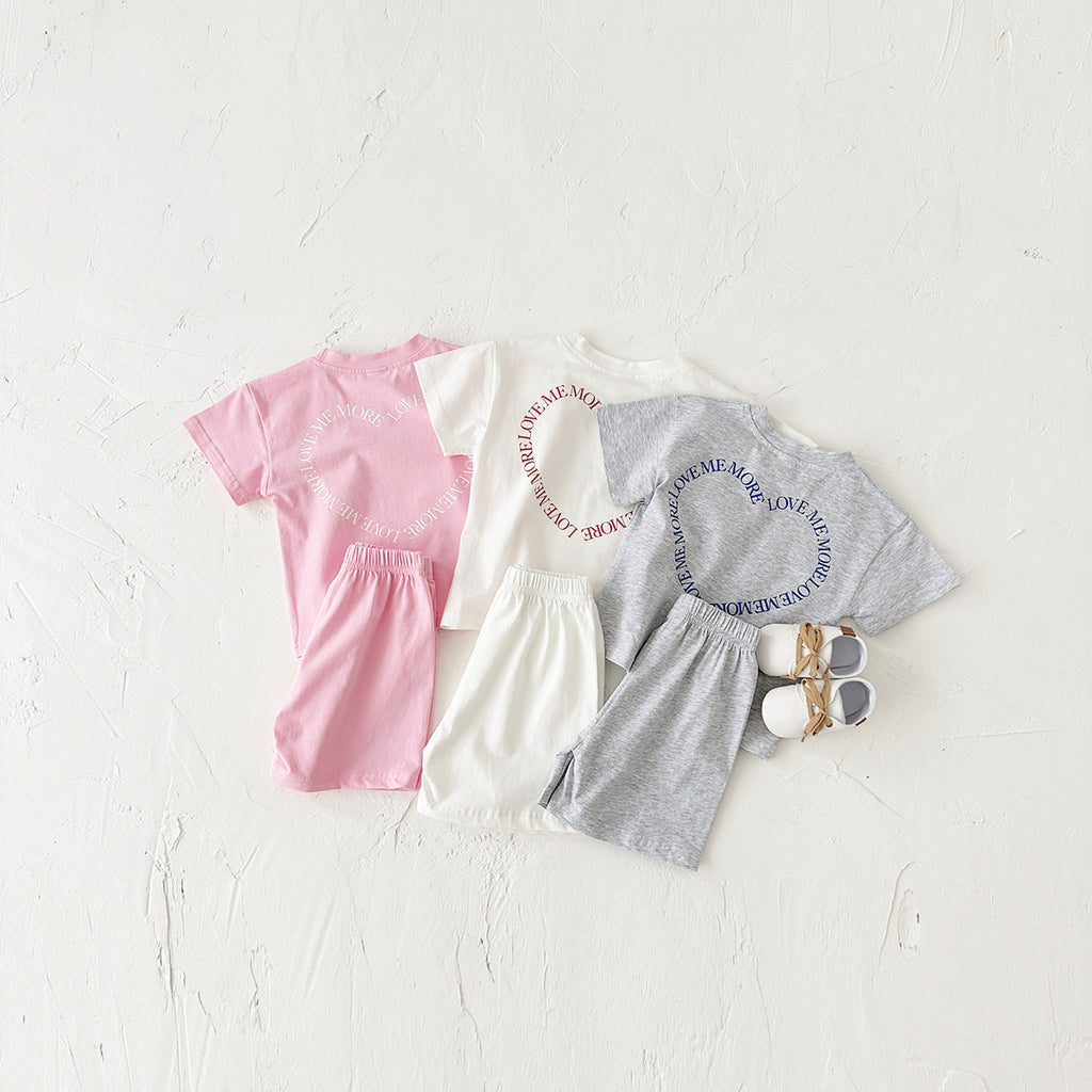 Heart Print Two-piece Set