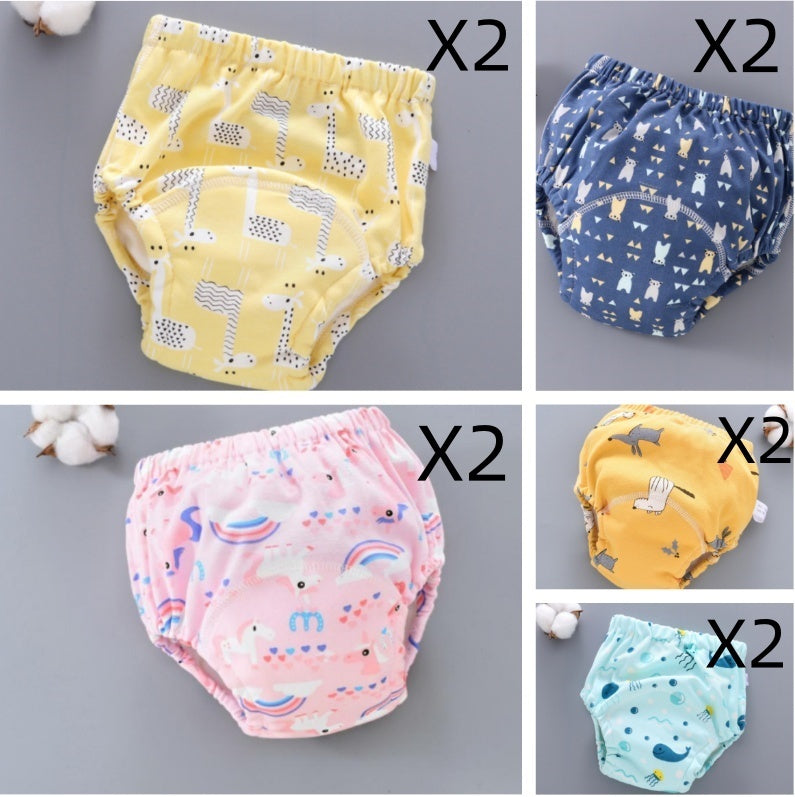 Baby Training Pants - Washable 6-layer Gauze Diaper Cover