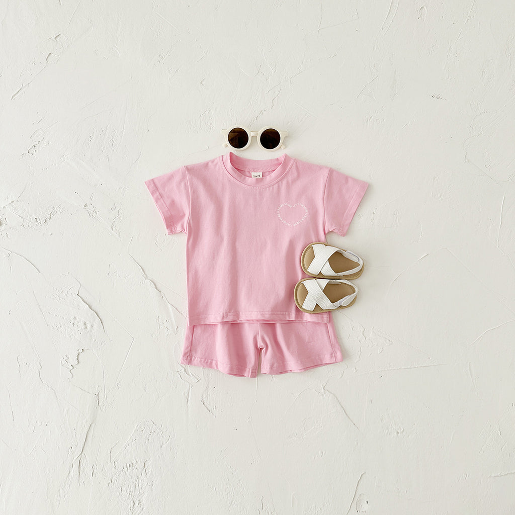 Heart Print Two-piece Set