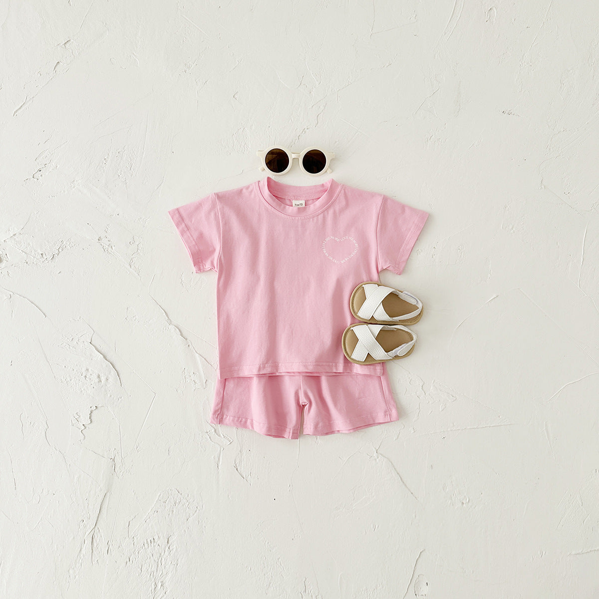 Heart Print Two-piece Set