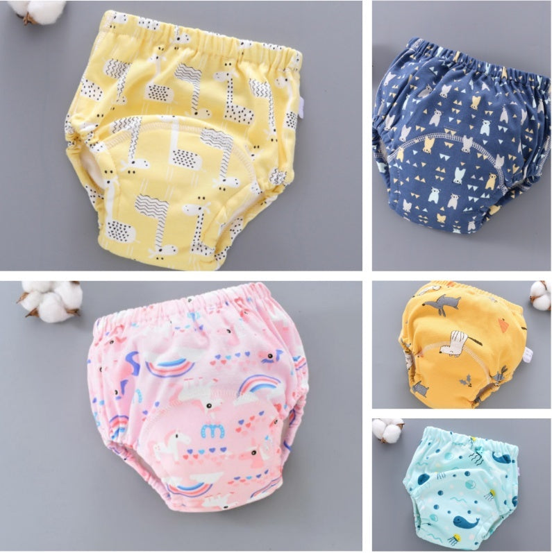 Baby Training Pants - Washable 6-layer Gauze Diaper Cover